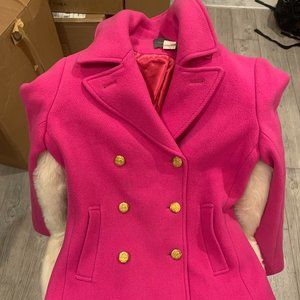 J Crew Pink Pea Coat